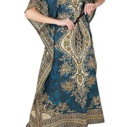 Maxi Kimono Kaftan Tunic Lounge Dresses Suiting Teens to Adult in Regular to Plus Size

