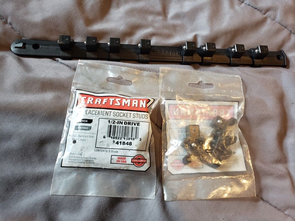 Craftsman socket stud organizer with additional socket studs