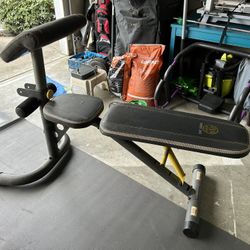 Gold’s Gym Adjustable Bench W/preacher Curl Attachment 