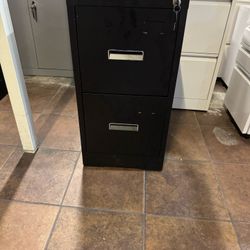 2 Drawers File Cabinet with Lock, 18" D Vertical Filing Cabinet for Home Office, Metal Black File Cabinet for Hanging Letter/F4/A4/Legal Size Folders,
