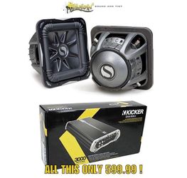 Monster kicker car audio bass package