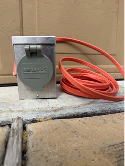Generac 6346 30A Aluminum Power Inlet Box – 125/250V Weatherproof Generator Inlet
