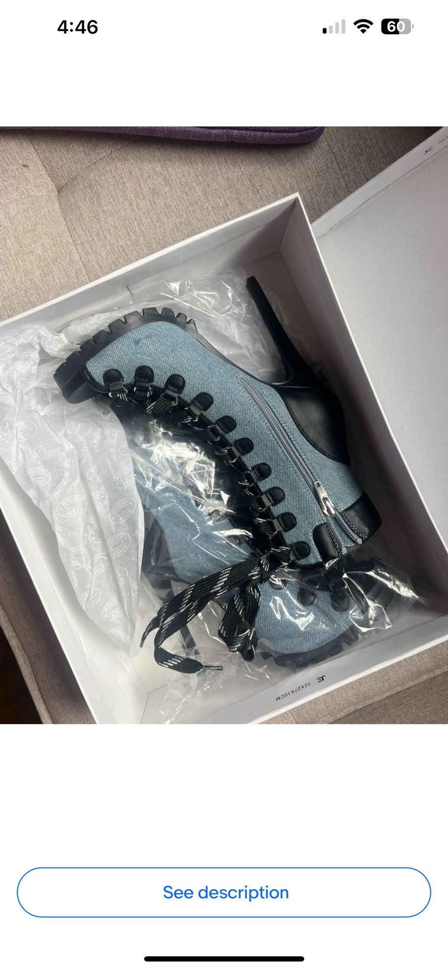 Steve Madden Fearless Fabric Peep Toe Mid Calf Fashion Boots Black