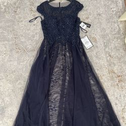 Ball-Gown Blue Dress Escape