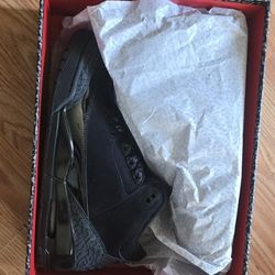 Black Cat Jordan 3 Retro 3s – Size 9 – Like New 🔥