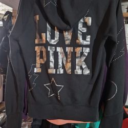 Pink Zip Up Hoodie 