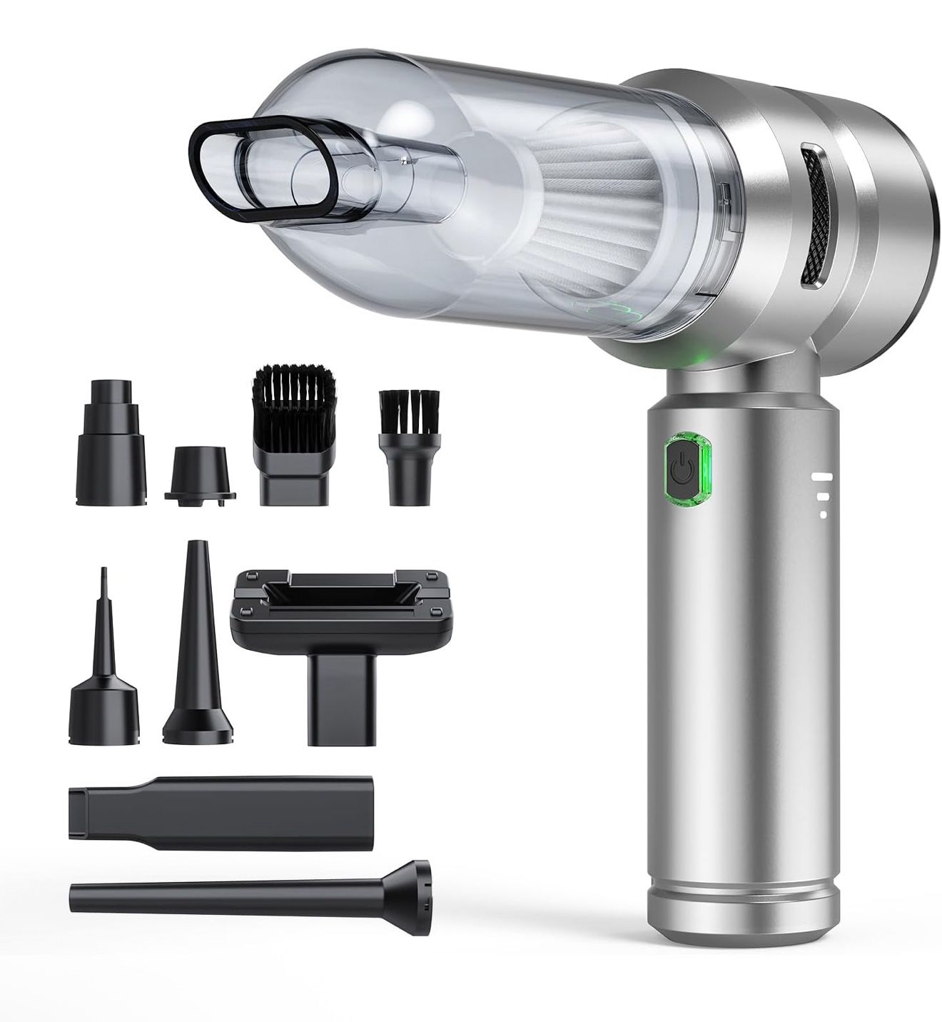 Car Vacuum,3 Suction Modes,Portable Mini Cordless Cleaner with 21000pa Suction Power,Type-C Charge,Handheld Vacuum for Home,Car, Office Desk, Keyboard