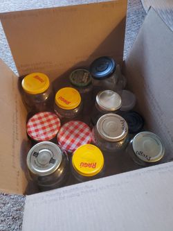 Free glass jars with lids
