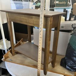 Wood Nightstand 