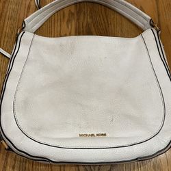 Michael Kors White Leather Handbag