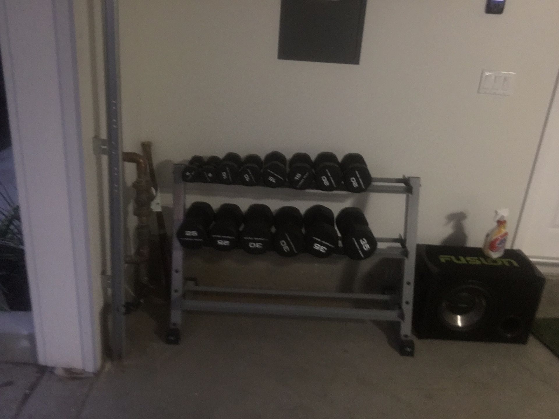 Selling all dumbbells and rack as a whole for $200. Every item was bought at Dicks sporting goods well over for what I paid for.