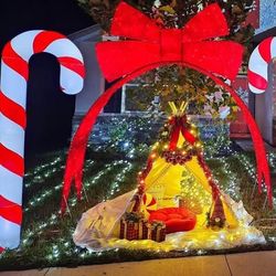 7’ led Christmas candy cane Decor (1)