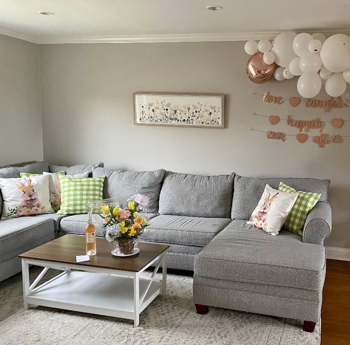 Gray 4 Piece Sectional Couch