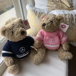 Mercedes Teddy Bear Couple Stuff Animal 