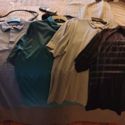 Extra Large And 2XL Men's Golf Shirts FJ Ben Hogan Travis Matthews All Use Once All Sold Together $20