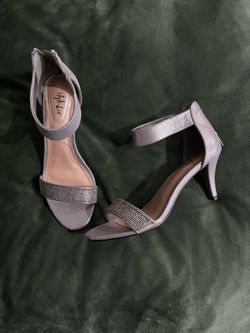 Pewter Color Kitten Heels