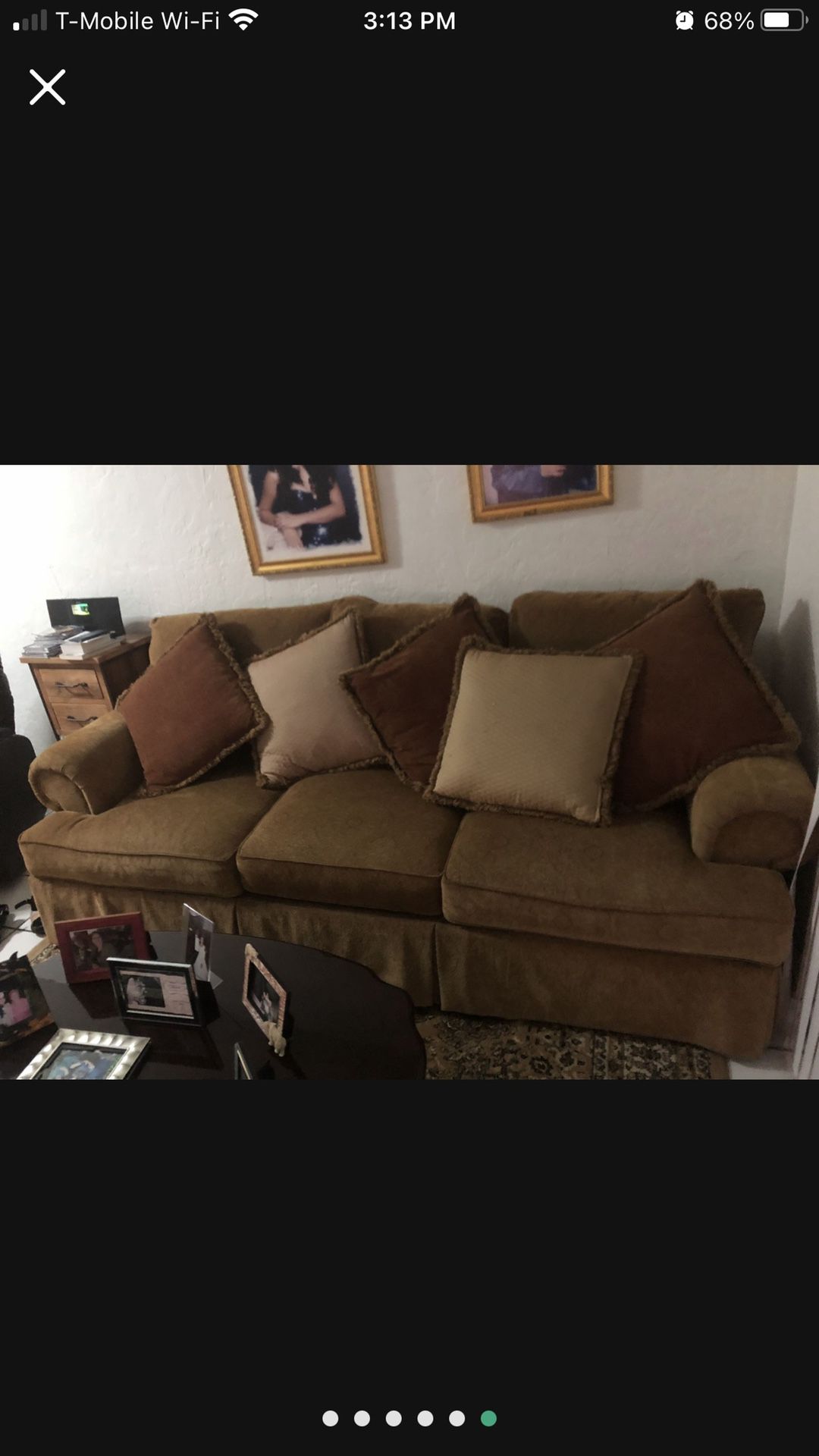  FREE Need Gone TODAY!!!  $0.00 2 ppl to carry its Big… Reduced!!$380.00  Big Sofa & Oversized Chair Impecable was “The Formal Living Room Set” 
