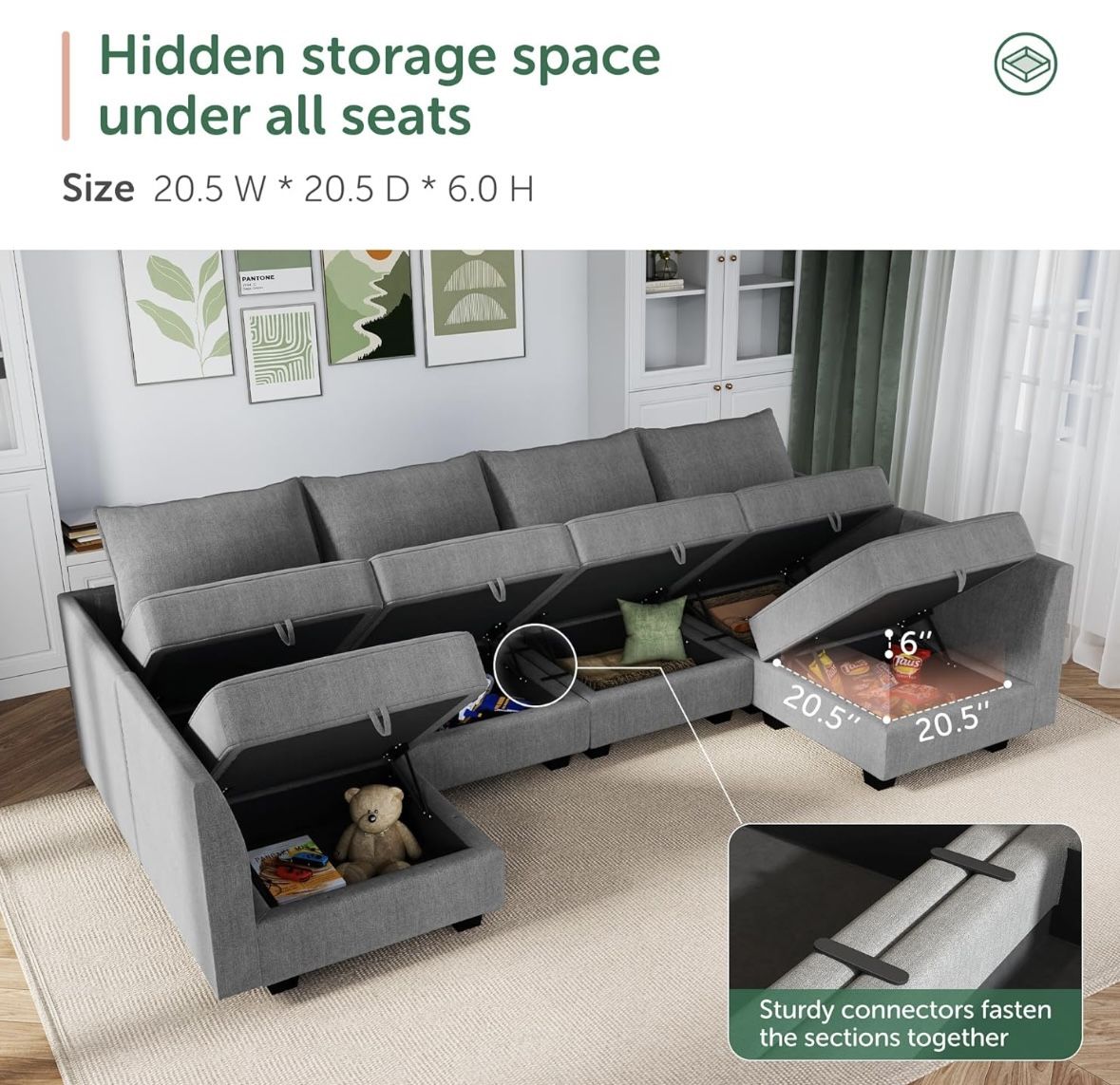 Sectional Sofa With Storage