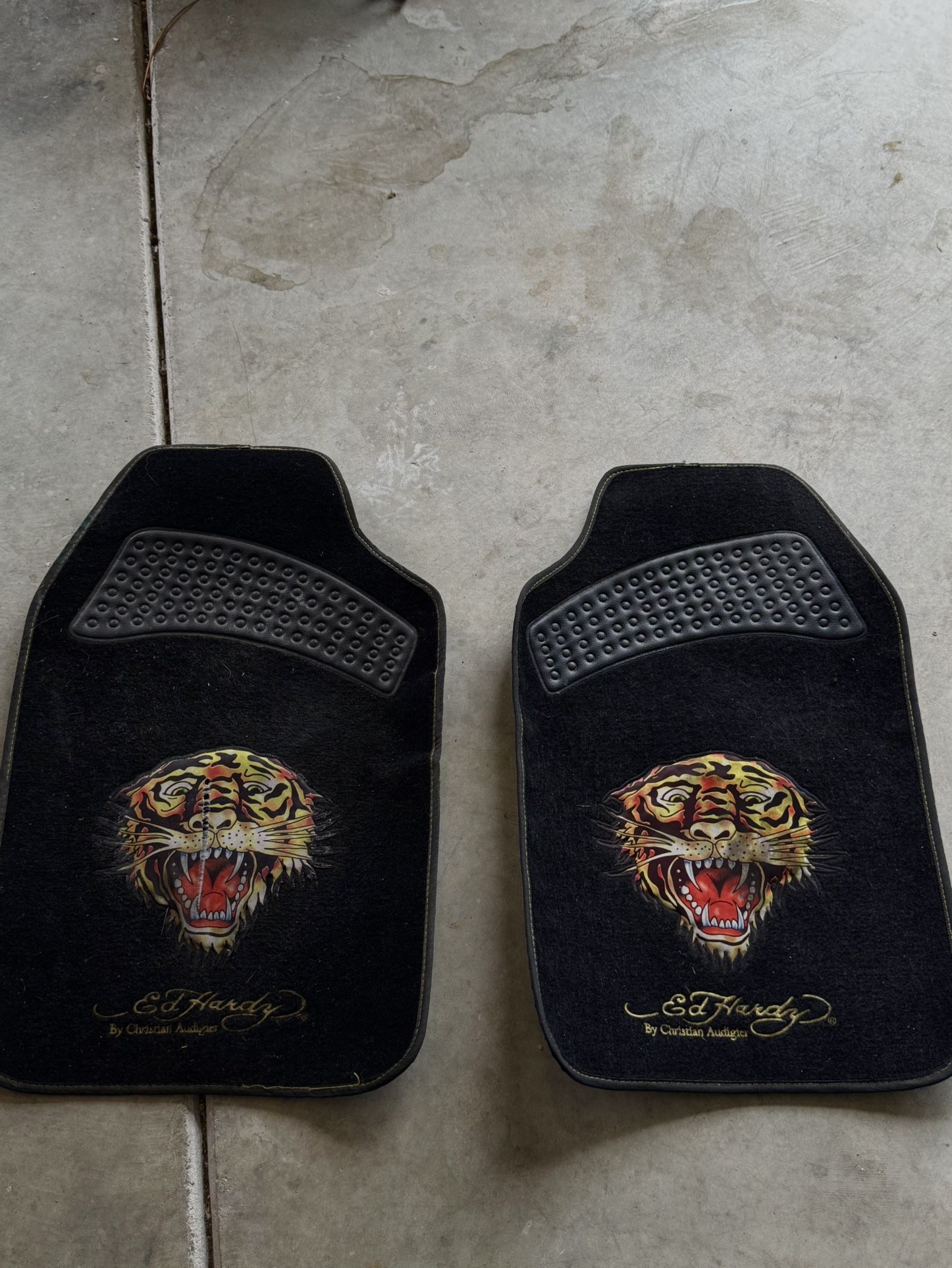 Vintage Ed Hardy Tiger Floor Mats