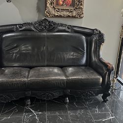 Vintage Leather Sofa / Couch