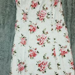 White Lacey Flowery Dress