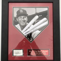 Stan Musial Signed/Framed Portrait 