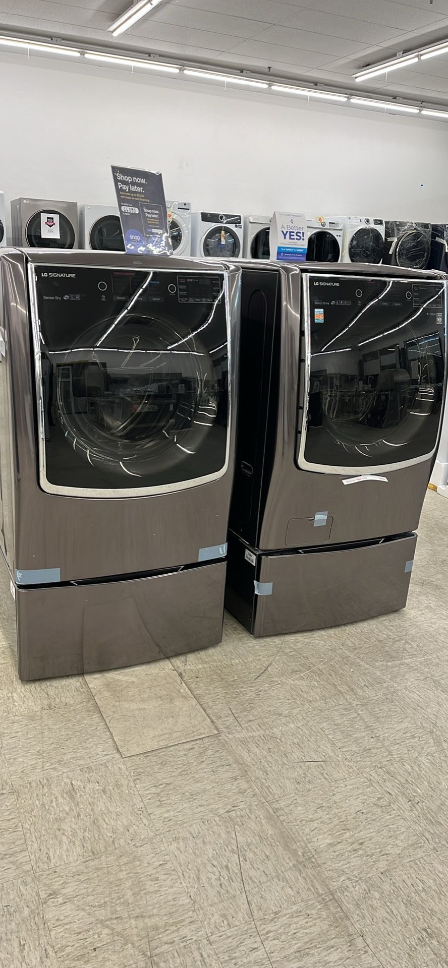 LG Signature Mega Capacity Front Load Washer And Dryer 