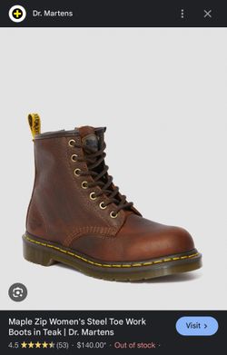 Dr. Marten, Women’s Steel Toe, Work Boots