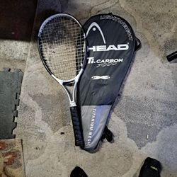 Tennis Racket Head Ti Carbon 7000 Xtralong Lightweight Titanium Mesh