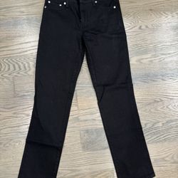 GAP DENIM Mid-Rise Classic Straight Black Jeans Women’s 6/28R ~ GREAT CONDITION