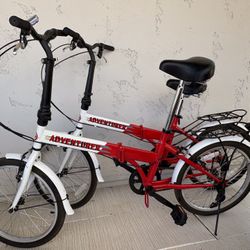 2 Adventure Folding Bikes Excellent Condition Both For $125