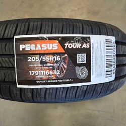 Brand New Tires (1) Pegasus Tour AS 205/55R16  ($60) ( 1 Year Road Hazard Warranty)