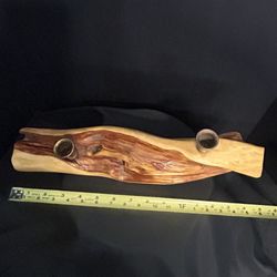 VTG Rustic Reclaimed Wood Decorative Candle Holder