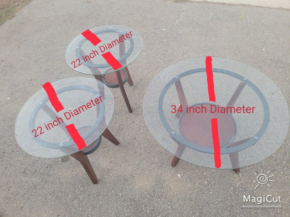 Brown Coffee Table Set (3 PC)