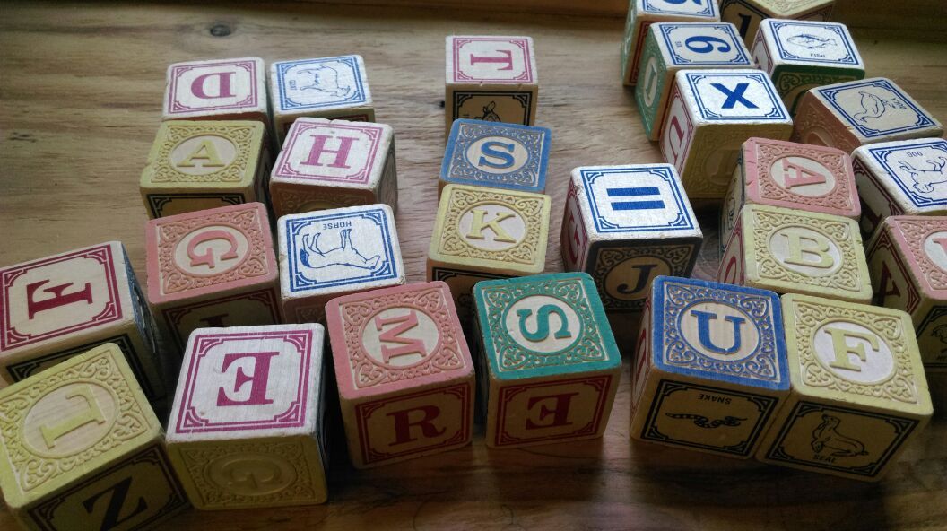 Uncle Goose alphabet blocks wooden