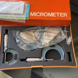 Mitutoyo Micrometers Set Off Three 1”-3”