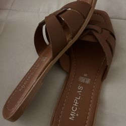 brown sandals