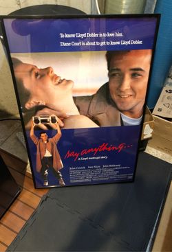 Movie poster framed