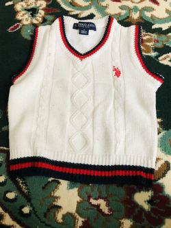 US polo vest sweater