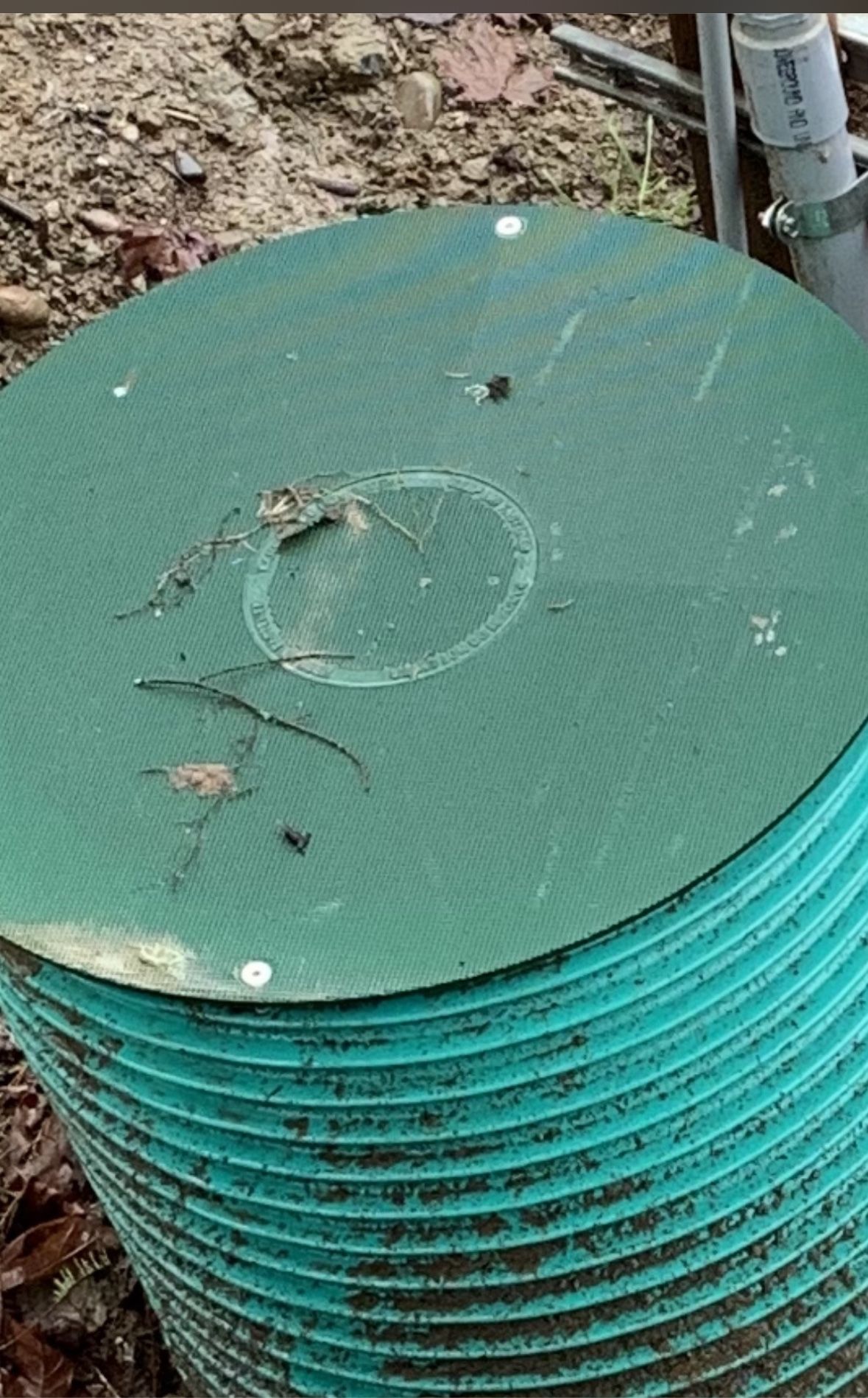 Septic Riser Pipe And Lid
