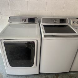 ⭐️NICE CLEAN SAMSUNG GLASS TOP WASHER AND DRYER SET⭐️