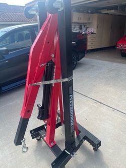 Pittsburgh 2 ton engine hoist and engine stand