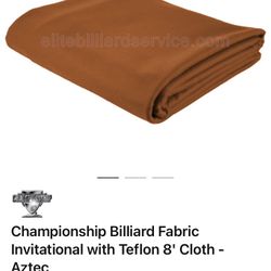 8’ Pool Table 22oz TEFLON FABRIC 