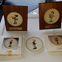 3 Plates. M.J. Hummal Goesbel Miniature Collectors Plates 