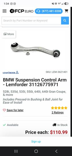 BMW Front Left Lower forward control arm