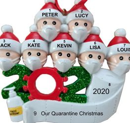 2020 Christmas Family of 7 Ornament