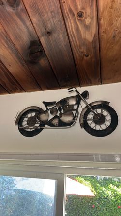 Vintage motorcycle metal