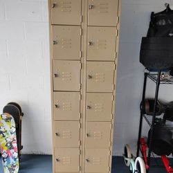 Assorted Items Lockers, Racks, Table, Cricut, Industrial light