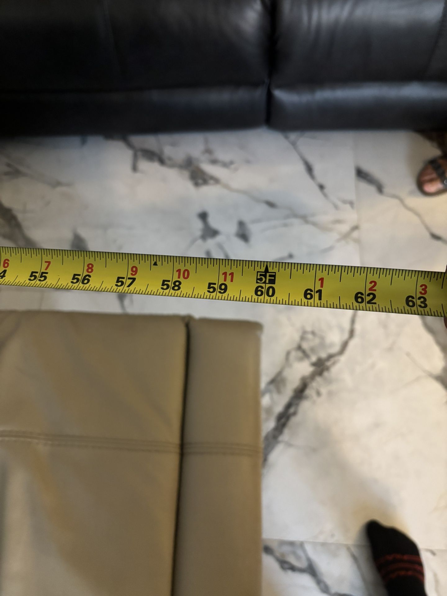 Top Grain Leather Sofas (cream Color)