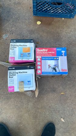 3 - washing machine outlet box